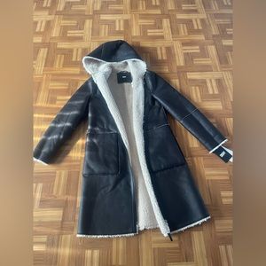 New DKNY faux fur coat